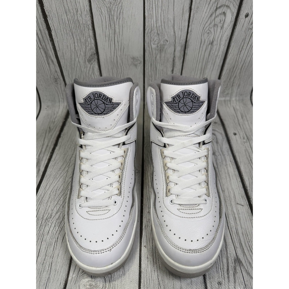 Nike Air Jordan 2 Retro White Cement DR8884-100 White Gray Men's Size 10